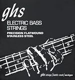 GHS Strings Electric Bass Flatwound Set (Medium Stainless Steel, 4-String, Long Scale)