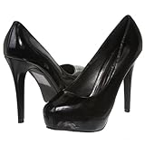 Breckelles Women's Patent High Heel Platform Pumps Size: 8.5 Color: Black