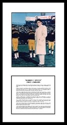 Vince Lombardi Green Bay Packers NFL Instant Classic Framed Photograph with #1 Winner Speech