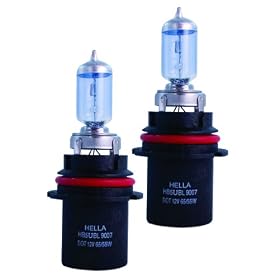 HELLA H83175112 HB5/9007 12V 65/55W High Performance Xenon Blue Halogen Bulb Set
