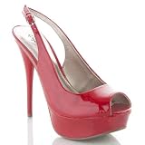 Qupid 'Neutral' Sexy Patent Platform Stiletto