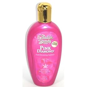 Swedish Beauty Pink Diamond Tingle Hot Sizzle Indoor Tanning Salon Tan Lotion 8.5 fl oz.