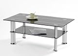 Presto mobilia 10199 Couchtisch Usty 110 x 60 x 45 cm schwarzglas