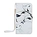 iPhone 6 Plus Case ,iPhone 6s Plus Case, Flip PU Leather Unique Pattern Magnetic Closure by SHIMU for Apple iPhone 6 Plus 5.5 Inch Floral Butterfly