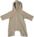 Elliot Aperto, Beige Hoodie Baby Onesie Romper by Album di Famiglia(Size=6 - 12 Months)