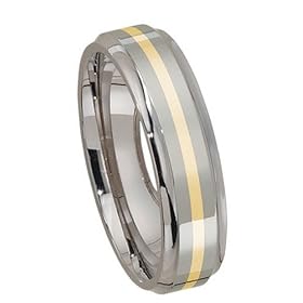 REVV Titanium and 14K Yellow Gold Band