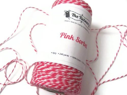 Sorbet Bright Pink Baker's Twine, 240 Yard Spool