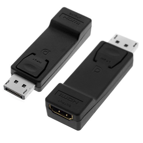 Premium Black DisplayPort Male to HDMI Female Adapter