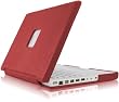 Case-Mate 13" Signature Suit MacBook Laptop Carrying Case in Italian Leather over Hard Shell, Sienna Red (45535)