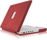 Case-Mate 13 Signature Suit MacBook Laptop Carrying Case in Italian Leather over Hard Shell, Sienna Red (45535)