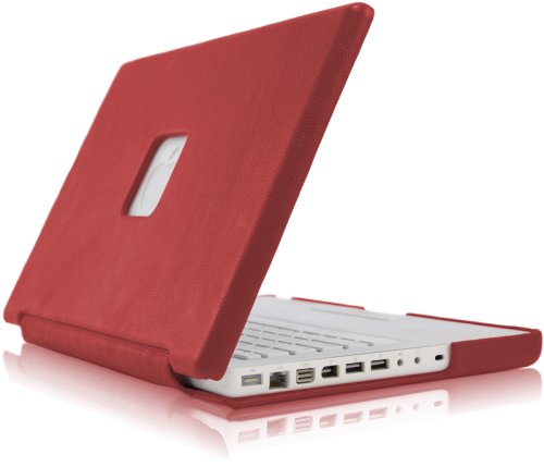 Case-Mate 13 Signature Suit MacBook Laptop Carrying Case in Italian Leather over Hard Shell, Sienna Red (45535)