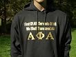 APA Black Hoodie - First of all... greek letters - Large