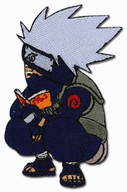 41XB  WAwTL naruto: chibi kakashi reading book anime patch