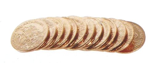 Wedding Ceremonial Arras, or 13-gold plated Coins (16mm Diameter)