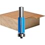 2 Flute Double Bearing Shear Flush Trim Bit 3/4'' Dia x 1-1/2'' Cutter x 1/2'' Shank