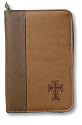 Italian Duo-Tone Debossed Cross XL (Bible Cover)