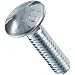Grade 5 Zinc Plated Steel Carriage Bolt, Oval Head, 5/8"-11, 3-1/2" Length (Pack of 10)