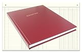 BookFactory® Account Book / Ledger Notebook / Accounts Book / Accounting Notebook (Columnar Book Format) - 168 Pages, 8