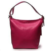 Hot Sale Coach Leather Legacy Zip Duffle Handbag 19889 Fuchsia Pink