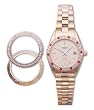 Medana Women's Prestige Series Goldtone Bracelet Watch with 3 Interchangeable Bezels # 2142