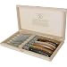 Laguiole Luxury Steak Knive Set With Each Handle is a different wood - Guaranteed Authentic French Made