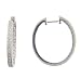 Search : 14k White Gold Diamond Hoop Earrings
