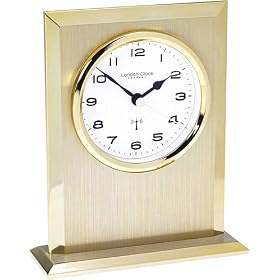 Mantel Clock - Brushed Gold Radio Controlled - LC37030