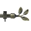 Casual Home Leaf Drapery Rod - Brass (60-112")