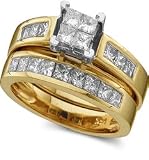 1 1/2 ctw. Diamond Engagement Ring and Band