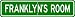 FRANKLYN ROOM SIGN - Personalized Gift Boy or Girl, Aluminum