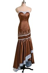 Satin Sweetheart Sequined Party Dress 