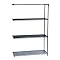 Add-On Industrial Wire Shelf Unit - Black (18x48")