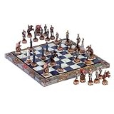 CIVIL WAR SOLDIER THEME CHESS BOARD AND GAME PIECE SET
