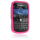 PREMIUM HOT PINK SOFT RUBBER SILICONE GEL SKIN COVER CASE FOR BLACKBERRY BOLD 9000