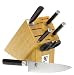 Shun Classic 7-Piece Stainless-Steel Asian Knife Set with Bamboo Block