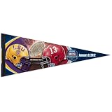 NCAA LSU Tigers vs. Alabama Crimson Tide 2012 BCS National Championship Game Dueling Pennant