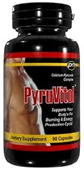 PyruVitol - 90 Capsules 600mg Calcium Pyruvate Complex L-Carnitine