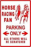 HORSE RACING FAN PARKING sign * st. gamble
