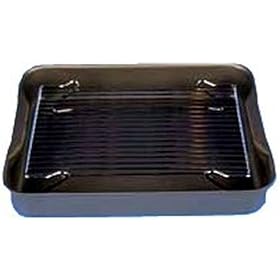 14.5" Roasting Dish with Meat Grid - Dish is Hard Anodised