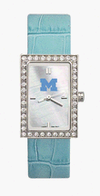 Michigan Wolverines NCAA Women's Starlette<SMALL><SUP>TM</SUP></SMALL> Watch with Pastel Leather Ban