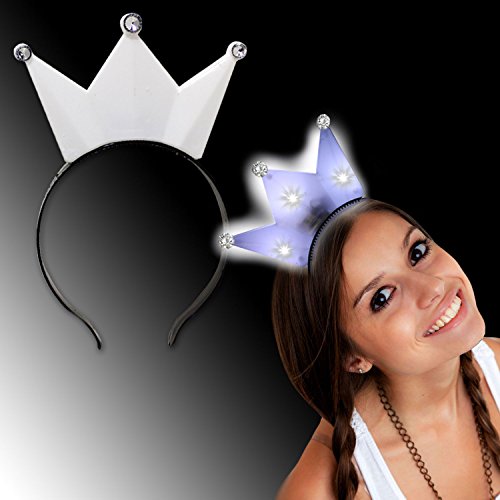 PartyLoversÂ® Attractive Party LED Light up Flashing Tiara Crown, Star Shape, One Color Each Pack (4 Pk)