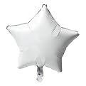 Star Foil Balloons- White