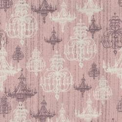 Bulk Buy: FabScraps Scapbooking (5-Yards) Shabby Chic 43' Wide 100% Cotton 5yd D/R Pink Chandelier 3005P5