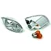 Frontblinker Set, passend f�r Ford Focus MK1 (bis Bj. -10/01). Ausf�hrung: Klarglas Chrom.