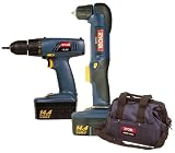 Review Toolbank (First Order Account) RYBCBD1442CA / Ryobsoletei CBD-1442CAD/BG Cordless Drill & Angle Drill with Bag 14.4v