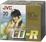Jvc Cdra80Du20 80-Minute Cd-R (20-Pk Slim Jewel Cases)