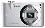 Casio EXILIM EX-Z100 SR Digitalkamera (10 Megapixel, 4-fach opt. Zoom, 2,7" Display) in Silber