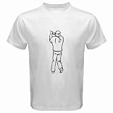 Men's Customized PEOPLE GOLF GOLFING STICK HIT BALL 100% Cotton White T-shirt