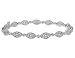 Antique Style Diamond Bracelet 1/2 Carat (ctw) in 14K White Gold