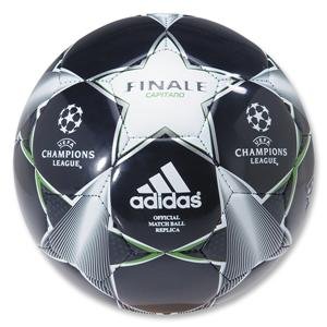 adidas Champions League Finale Capitano Soccer Ball (Indigo/Wh/Rave Gr)